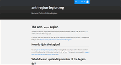 Desktop Screenshot of anti-region-legion.org