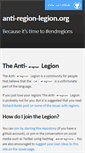 Mobile Screenshot of anti-region-legion.org